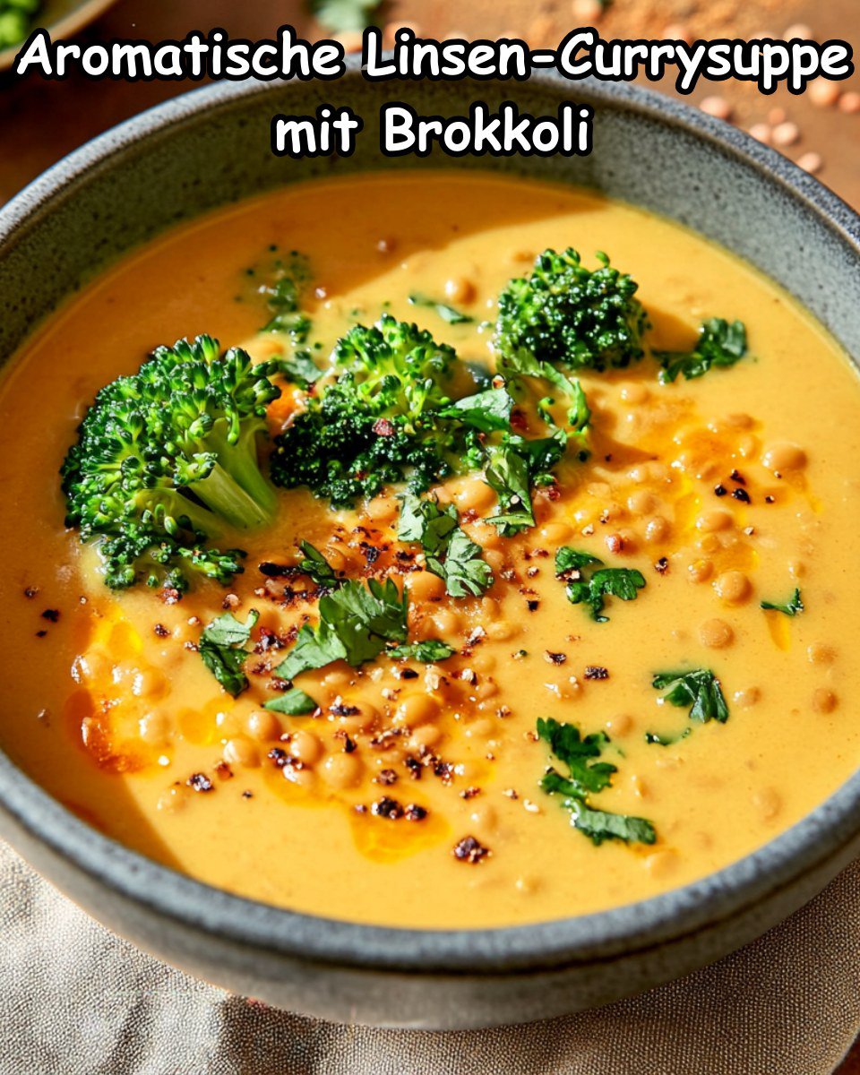 Aromatische Linsen-Currysuppe mit Brokkoli - Perfekte Rezepte